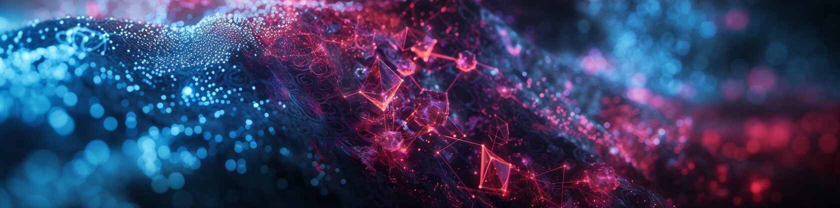 Blockchain technology infrastructure visualization